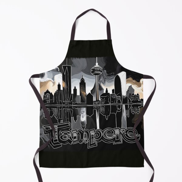 Item preview, Nights of Gold, Tampere skyline designed and sold by LiskoDesign.