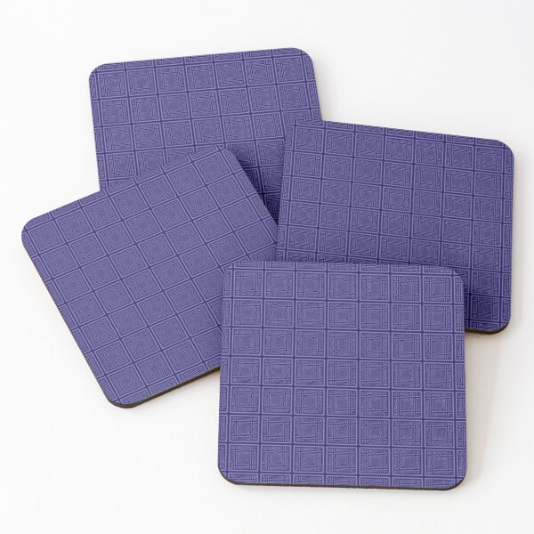 Item preview, Rich pattern of frames in blue-violet color designed and sold by Cherevan.