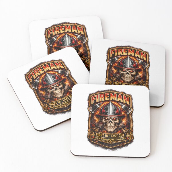 Item preview, Firefighter Skull First In Last Out designed and sold by Mastermind-Art.