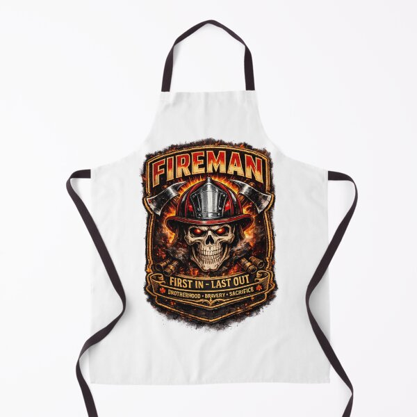 Item preview, Firefighter Skull First In Last Out designed and sold by Mastermind-Art.