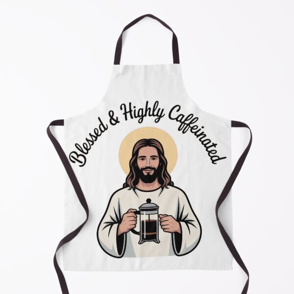 Item preview, Blessed Jesus French Press Coffee Humor designed and sold by ApproachingZion.