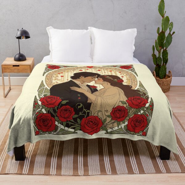 Item preview, Romance And Red Roses Art Nouveau Illustration designed and sold by taiche.
