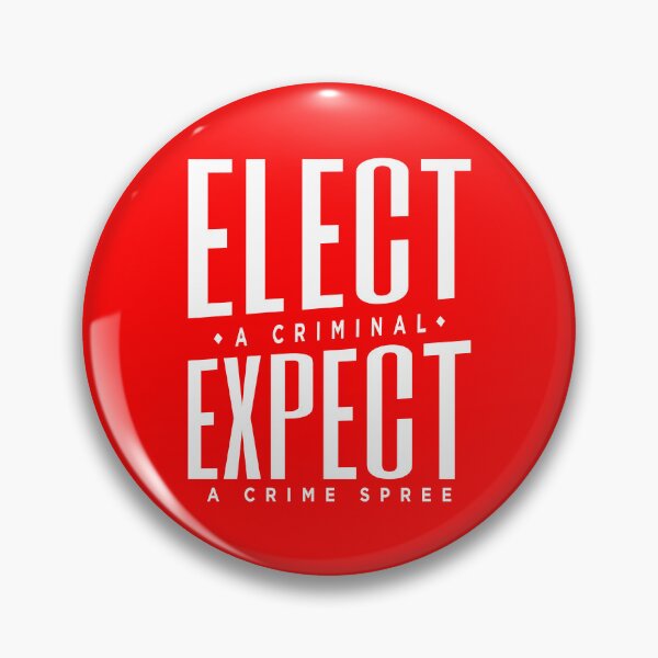 Item preview, Elect A Criminal Anti Trump Crime Spree Stickers designed and sold by EthosWear.
