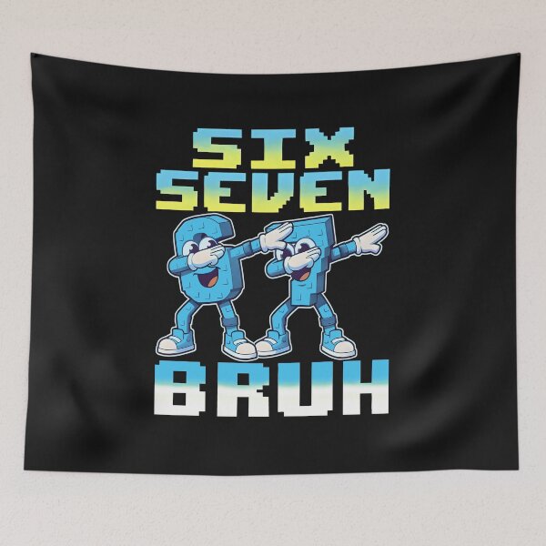 Item preview, Six Seven Bruh Italian Brainrot 67 Dabbing Numbers Pixel Gamer Meme Birthday Boys Gift For Boy Kids designed and sold by ArmyAbodo.
