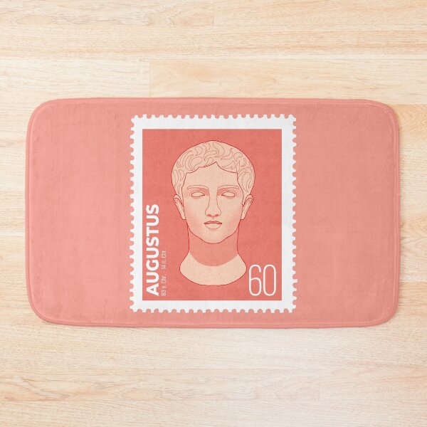 Item preview, Postage stamp featuring an image of Augustus - the first Roman emperor designed and sold by sanbrill.