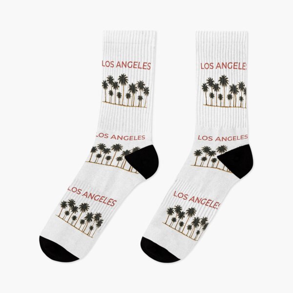 Item preview, Los Angeles Word Art with Painted Palm Trees Illustration designed and sold by Inkworksbyshery.