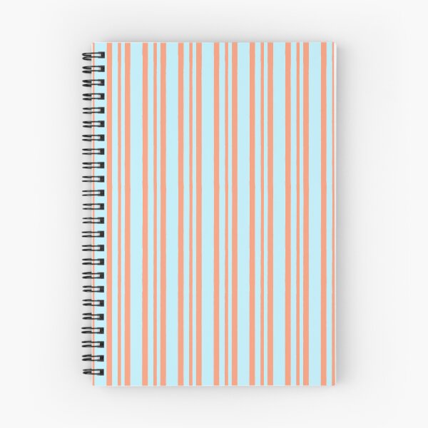 Item preview, Summer Coral Blue Stripe Pattern designed and sold by 333.