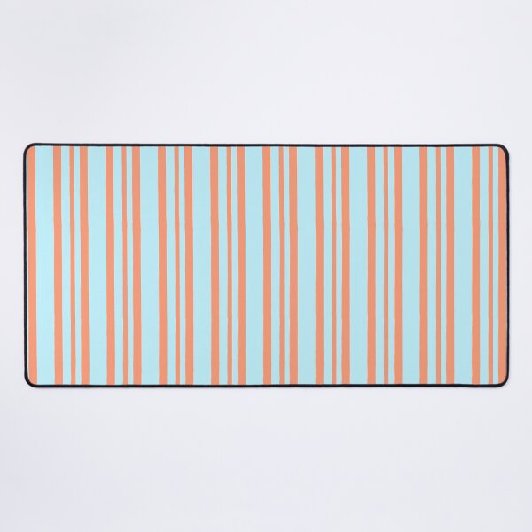 Item preview, Summer Coral Blue Stripe Pattern designed and sold by 333.