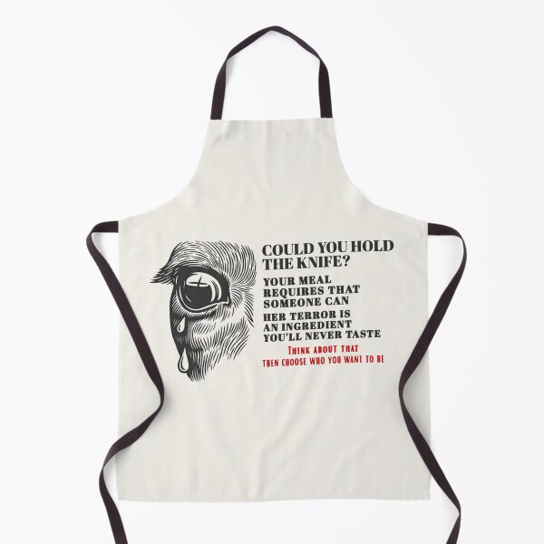 Item preview, Could You Hold the Knife? A Visceral Confrontation with the Hidden Violence Behind Meat designed and sold by Pawethic Prints Studio.