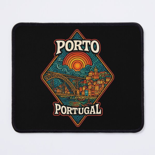 Item preview, Porto Portugal Trippy Art Travel designed and sold by TomFrontierArt.