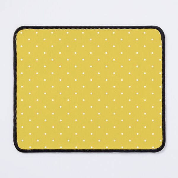 Item preview, White polka dots on yellow background designed and sold by RishabhArts1.
