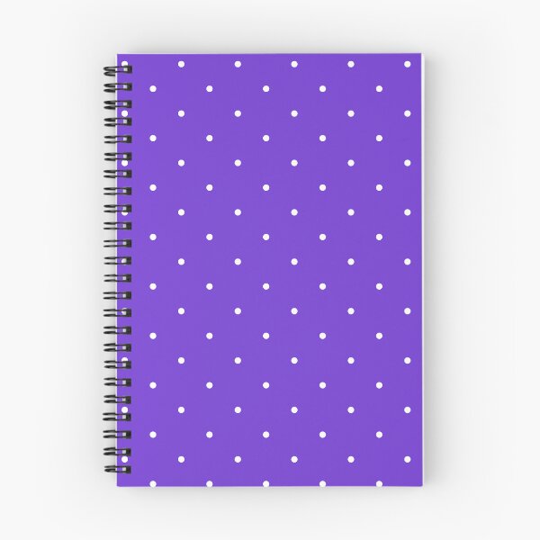 Item preview, White polka dots on purple background designed and sold by RishabhArts1.