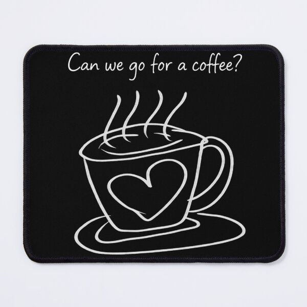 Item preview, Can We Go for a Coffee? – Minimal Valentine Quote Wall Art designed and sold by MysticPurpleHue.