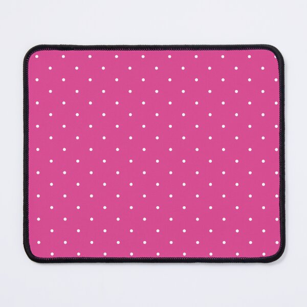 Item preview, White polka dots on pink background designed and sold by RishabhArts1.