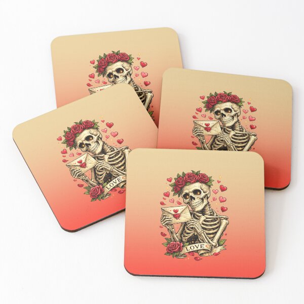 Item preview, Sending eternal love, one bone-chilling letter at a time | Valentine Skeleton designed and sold by skkyfaithArtz.