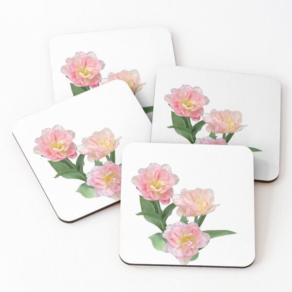 Item preview, Pink white tulips | romantic floral  designed and sold by hollycooper.