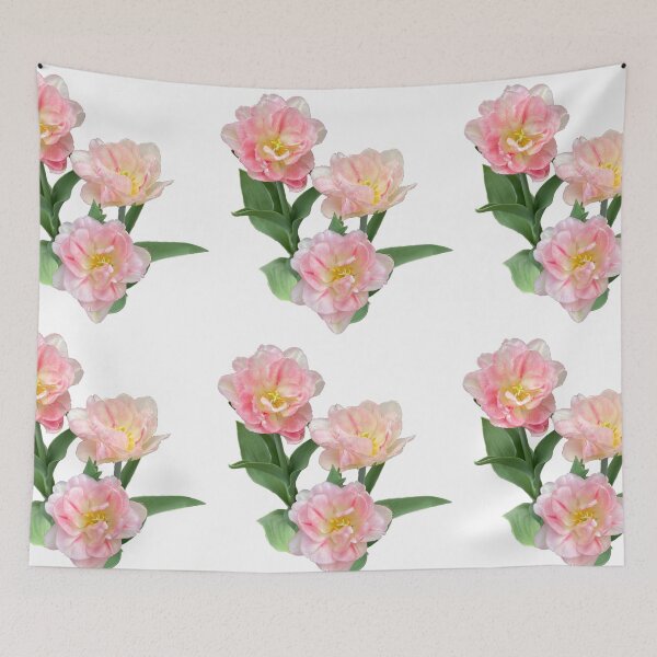 Item preview, Pink white tulips | romantic floral  designed and sold by hollycooper.