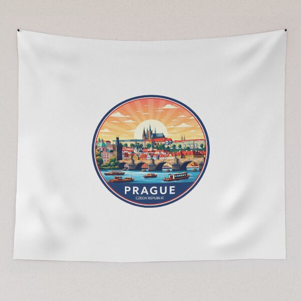 Item preview, Prague Retro Travel Graphic Design designed and sold by Timegraf.