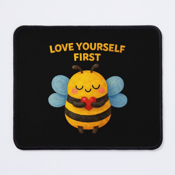 Item preview, Love Yourself First Cute Bee Art designed and sold by Liv Solara.