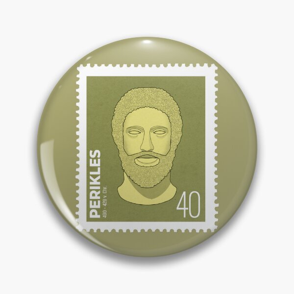 Item preview, Postage stamp featuring an image of Pericles - Greek statesman from Athens designed and sold by sanbrill.