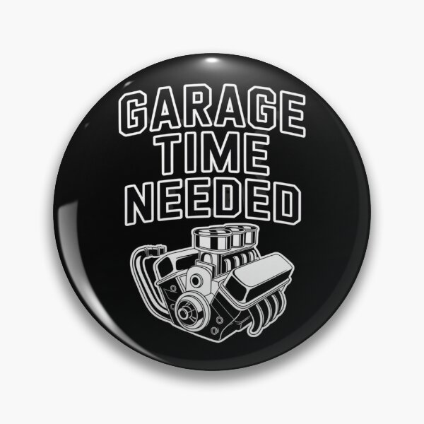 Item preview, “Garage Time Needed” Fathers Day Apparel – Vector Artwork with V-8 Engine designed and sold by Peter Stawicki.
