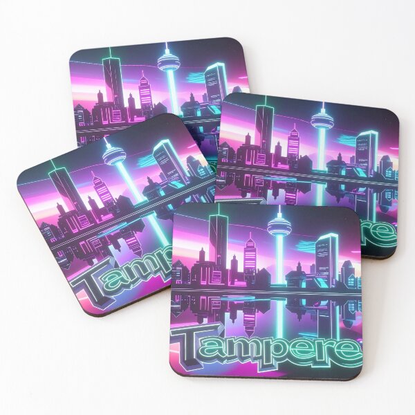 Item preview, Neon skyline of Tampere designed and sold by LiskoDesign.