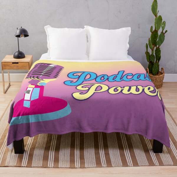 Item preview, Podcast power retro microphone illustration designed and sold by Mauswohn.