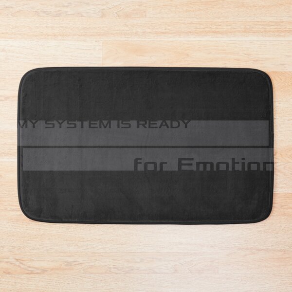 Item preview, My System Is Ready for Emotion | tech‑Valentine, minimalist quote. Valentines. designed and sold by MeanType.