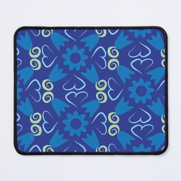 Item preview, Blue Peace Flowers Tulips Hearts in Square Orientation designed and sold by Digitalmyth's Designs.