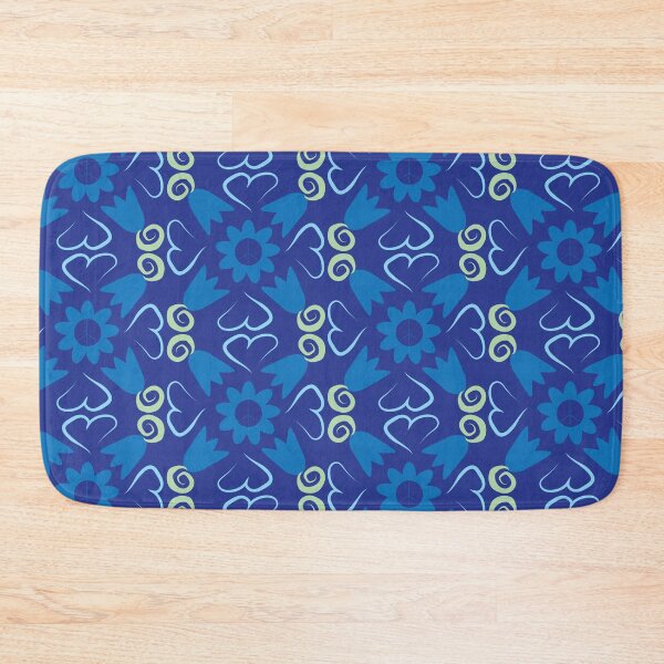 Item preview, Blue Peace Flowers Tulips Hearts in Square Orientation designed and sold by Digitalmyth's Designs.