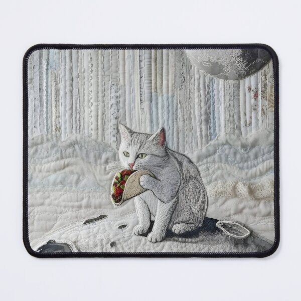 Item preview, Cat Eating Tacos on the Moon designed and sold by Angelandspot.