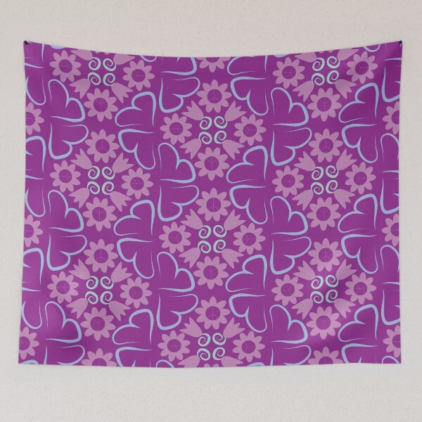 Item preview, Purple Tulips Hearts in Diamond Orientation designed and sold by Digitalmyth's Designs.