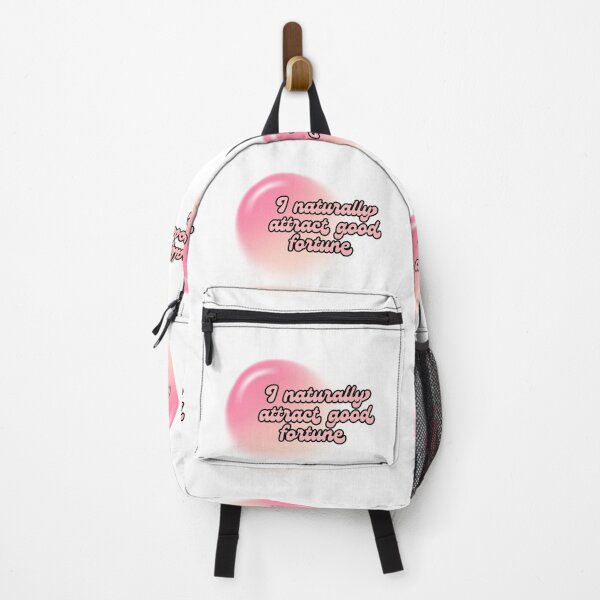 Item preview, I Naturally Attract Good Fortune – Pink Manifestation Quote Design designed and sold by teevraa.