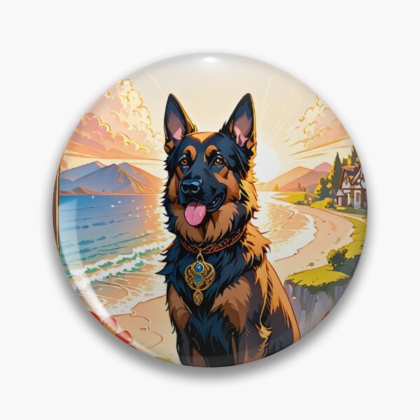 Item preview, Majestic German Shepherd Art Nouveau Dog Kids Gift designed and sold by BorgSpareParts.