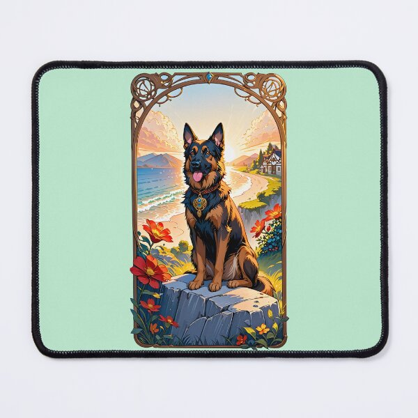 Item preview, Majestic German Shepherd Art Nouveau Dog Kids Gift designed and sold by BorgSpareParts.