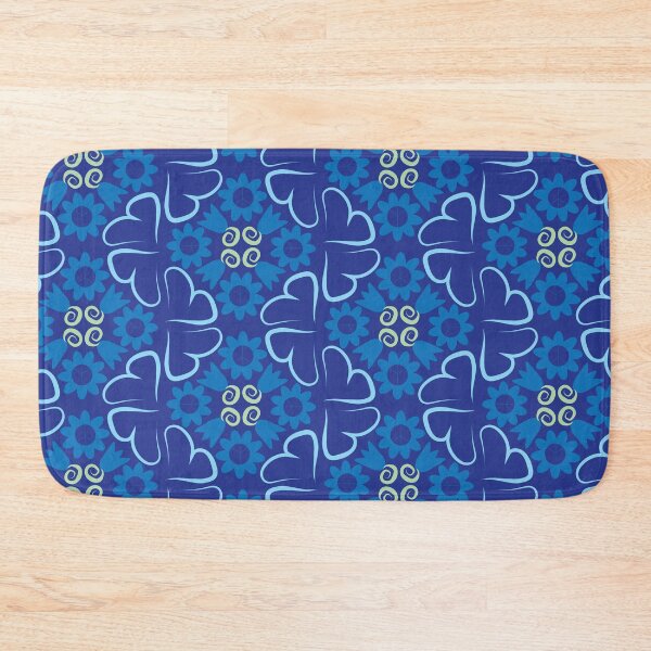 Item preview, Blues Tulips Hearts in Diamond Orientation designed and sold by Digitalmyth's Designs.