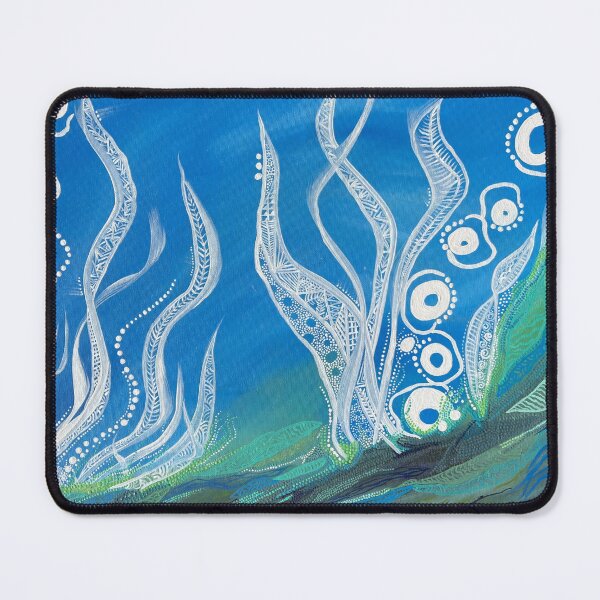 Item preview, Things Come Up • Abstract Underwater Flow with Seaweed Ribbons designed and sold by PeridotGypsy.
