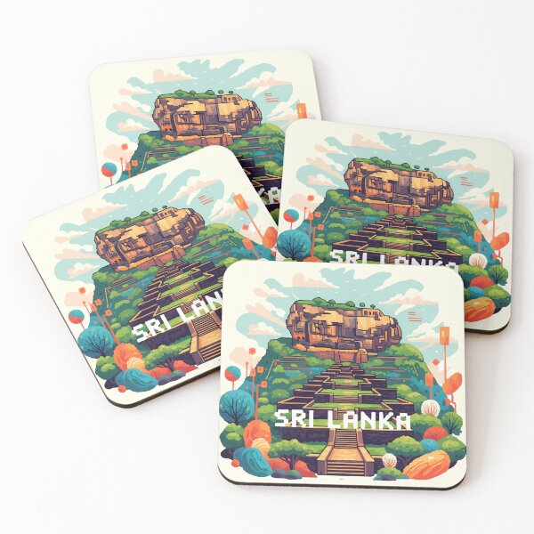 Item preview, Sigiriya Rock Fortress 8-Bit Art | Sri Lanka designed and sold by Olivra.