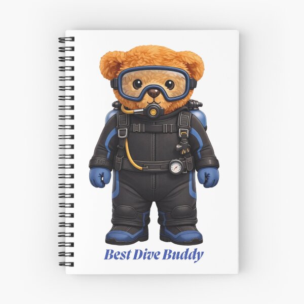 Item preview, Cute Scuba Diver Teddy Bear in Wetsuit - Ocean Adventure Gift designed and sold by CuteBear87.