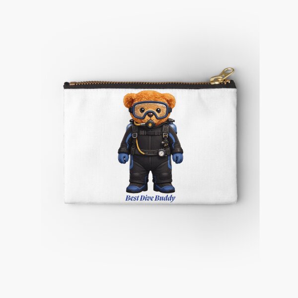Item preview, Cute Scuba Diver Teddy Bear in Wetsuit - Ocean Adventure Gift designed and sold by CuteBear87.
