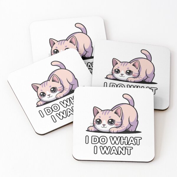 Item preview, I Do What I Want Tiny Kitty Design designed and sold by Peter Stawicki.