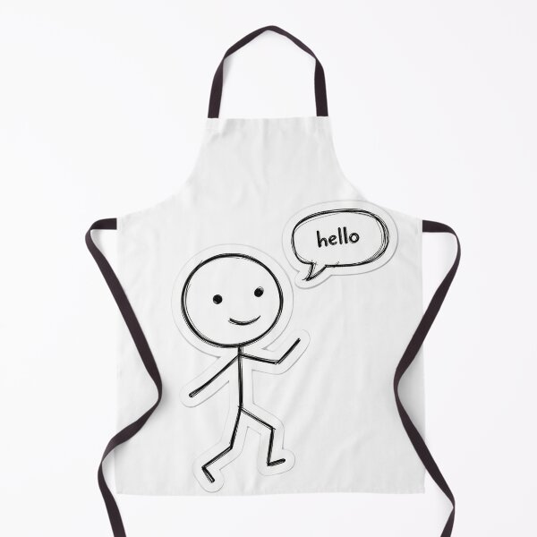 Item preview, Hello Stick Figure – Cute Line Art designed and sold by Articooler.