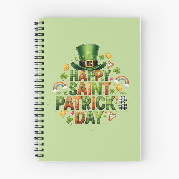 Item preview, Happy Saint Patrick’s Day Plaid Typography – Festive Clover & Rainbow Art designed and sold by CoquetteDigitalArt.