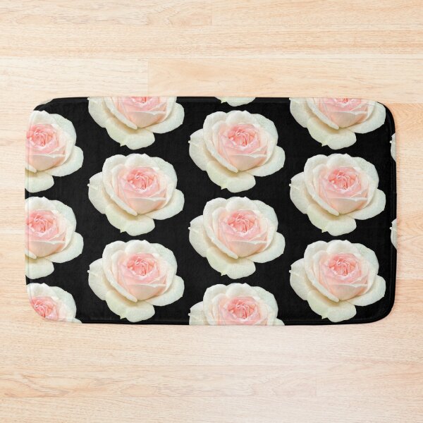 Item preview, Delicate white pink tea rose designed and sold by hollycooper.
