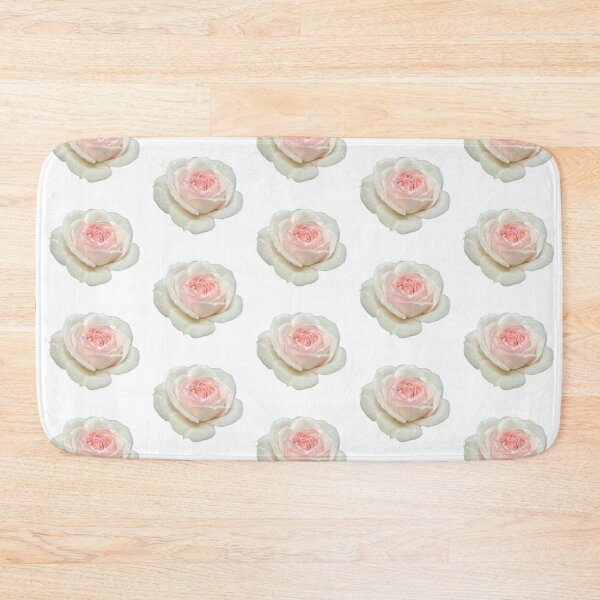 Item preview, Delicate white pink tea rose | pink floral designed and sold by hollycooper.