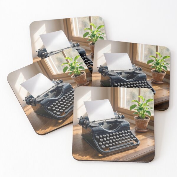 Item preview, Retro Typewriter With Blank Sheet of Paper designed and sold by Maria Dryfhout.
