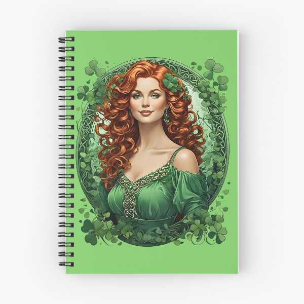 Item preview, Aesthetic Celtic Academia Irish Lady St Patricks Day designed and sold by BorgSpareParts.