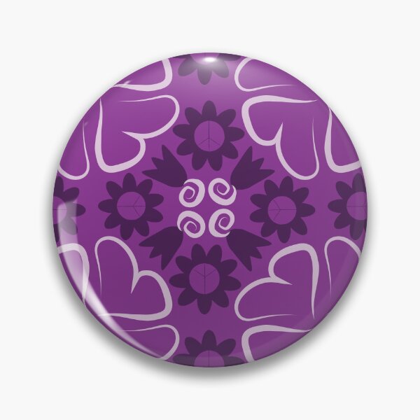 Item preview, Purples Peace Flowers Tulips Hearts in Diamond Orientation designed and sold by Digitalmyth's Designs.