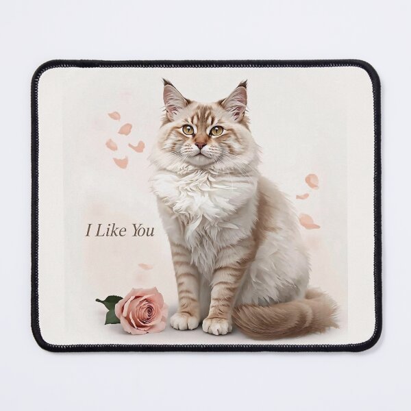 Item preview, Turkish Angora Propose Day Cat Art | ArtivaNest Pet Verse designed and sold by ArtivaNest.