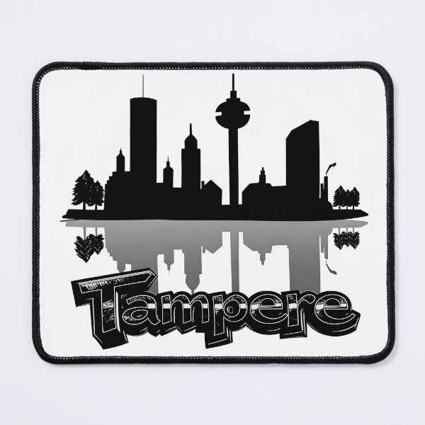 Item preview, Urban stillness, Tampere skyline in black and white designed and sold by LiskoDesign.
